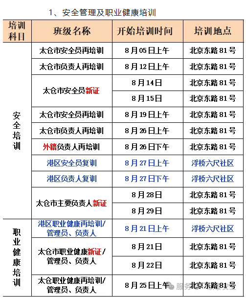  2025年8月培训考试安排已定，请悉知！(图1)