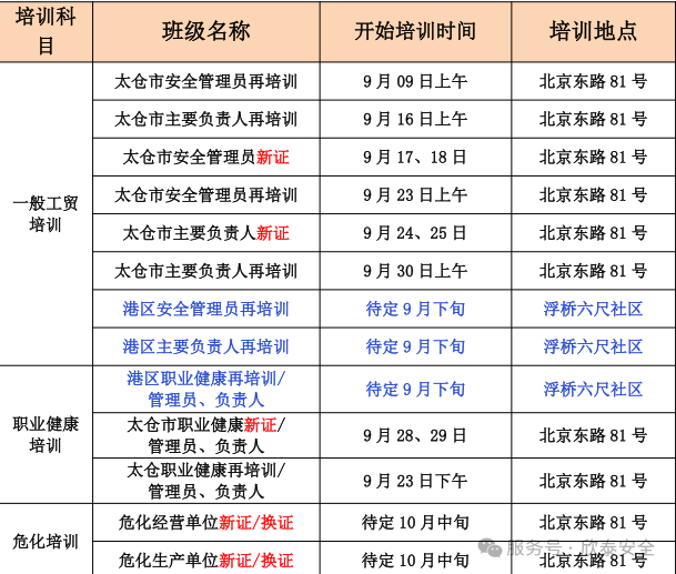  2025年9月培训考试安排已定，请悉知！(图1)